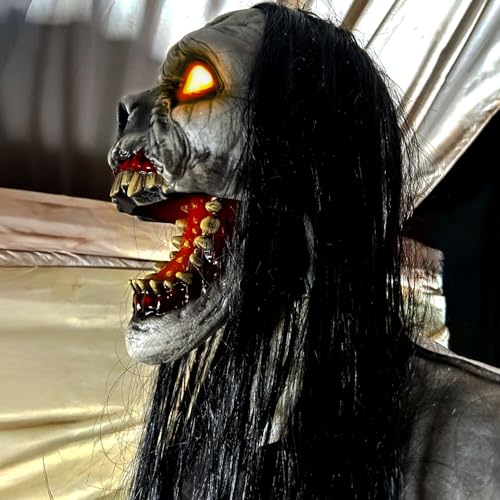 Haunted Hill Farm 5.9 ft Animatronic Lurching Woman by Tekky S393