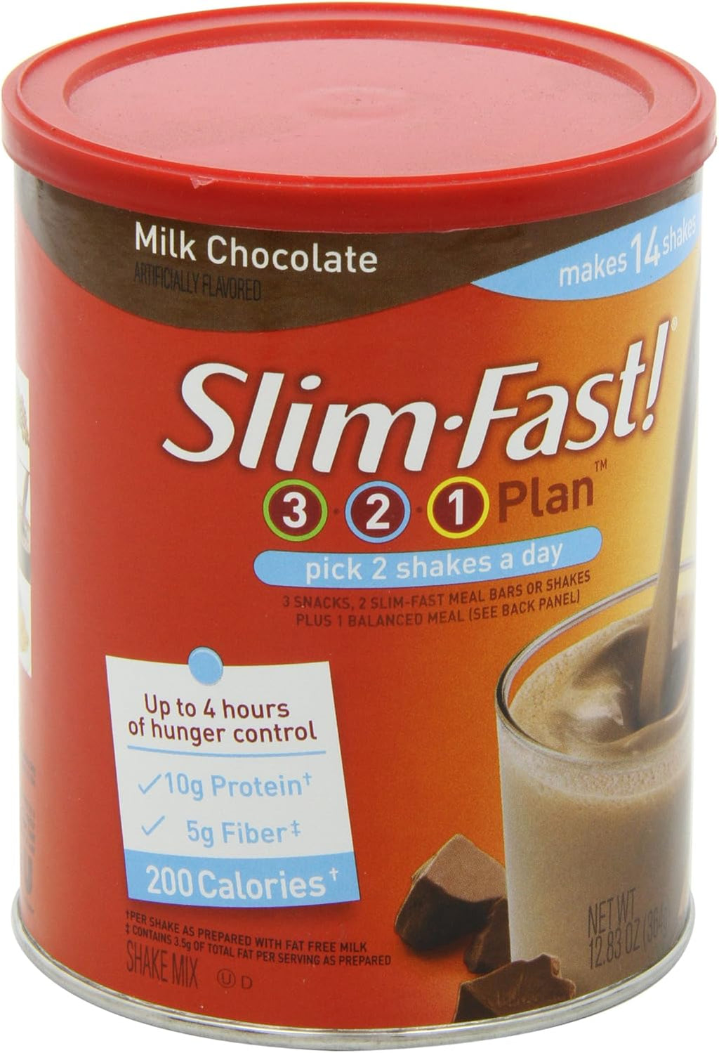 Slimfast Powder, Milk Chocolate, 12.83 oz R23406