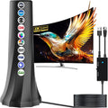 2024 Digital TV Antenna for Smart TV,TV Antenna Indoor Outdoor Up to 980+ Miles Range,Digital Antenna for 4K 1080P TV,Portable HD Antenna with 360° Reception-Smart TV Antennas with 25ft Coaxial Cable