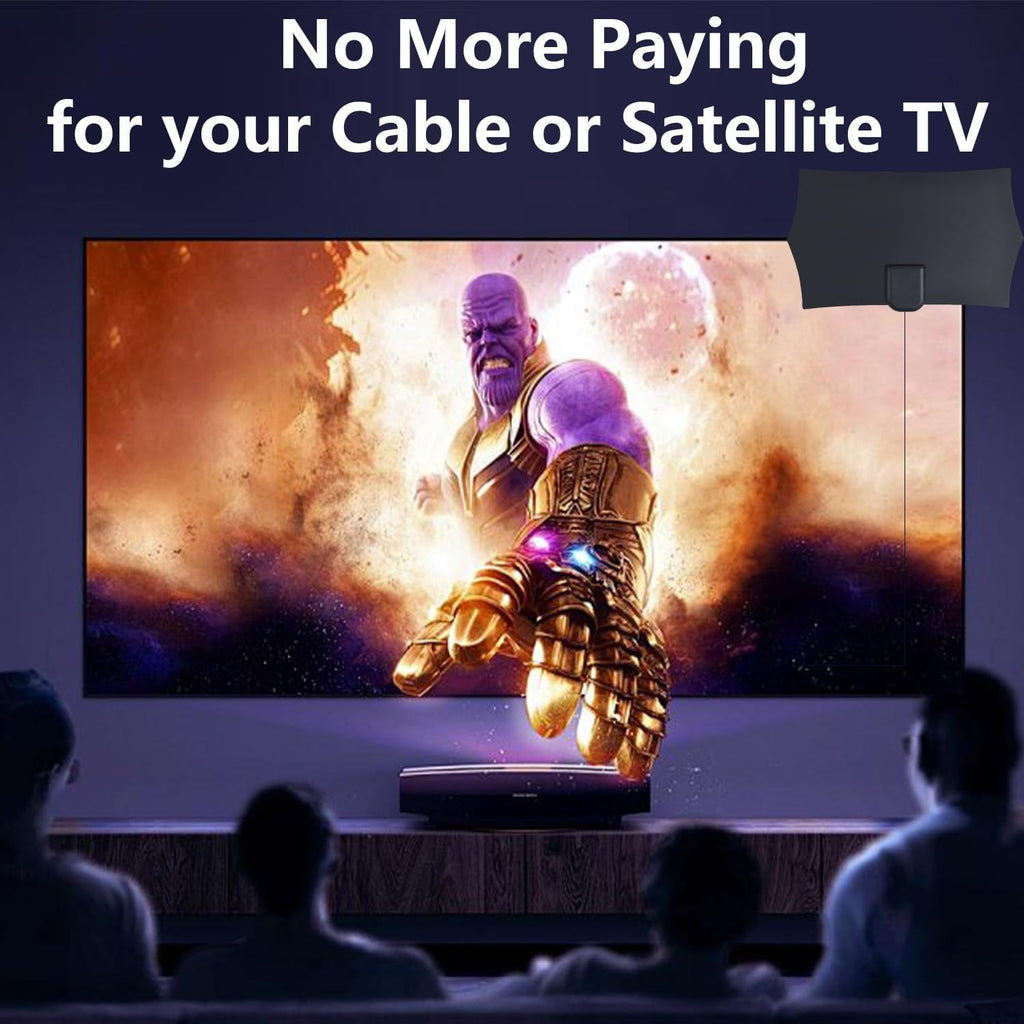 Indoor TV Antenna for Smart TV with Amplifier and 16ft Coax Cable I605