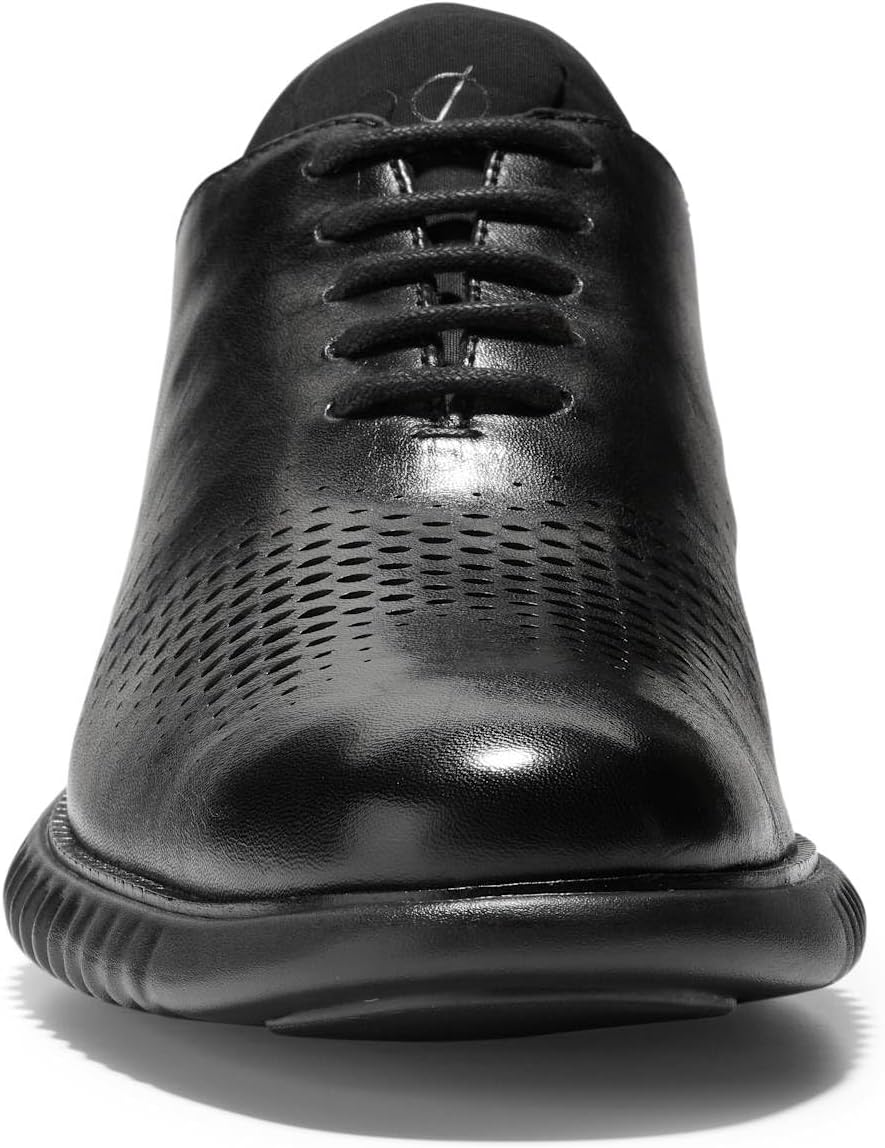 Cole Haan Men's 2.Zerogrand Laser Wingtip Oxford Black Leather M4406