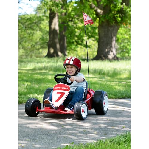 Radio Flyer Ultimate Go-Kart, 24V Pink Ride On Toy for Kids Ages 3-8 F82848