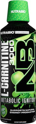 NutraBio – L-Carnitine Liquid Shots – 3000mg, (Blue Razz) – 10mg of Vitamin B-5 – Zero Carbs & Sugars – Energy Production – Muscle Recovery
