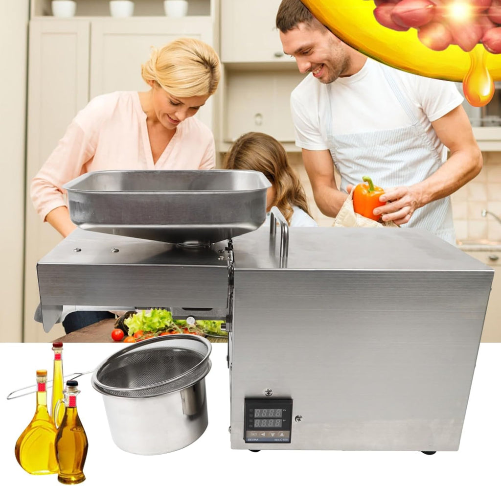 1500W Oil Press Machine, Stainless Steel Electric Automatic Cold Hot L565