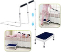 Bed Steps for High Beds for Adults Step Stool with Handle for Elderly 2-in-1 Bedside Guard Rails Bed Cane for Seniors Medical Safety Railing Stop Falling Out of Bed Assistance (21.6" Stool)
