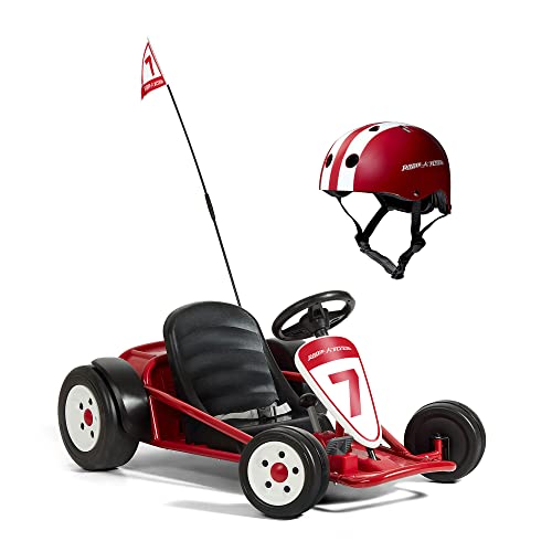 Radio Flyer Ultimate Go-Kart, 24 Volt Outdoor Ride On Toy, Pink Go Kart for Kids Ages 3-8, Large