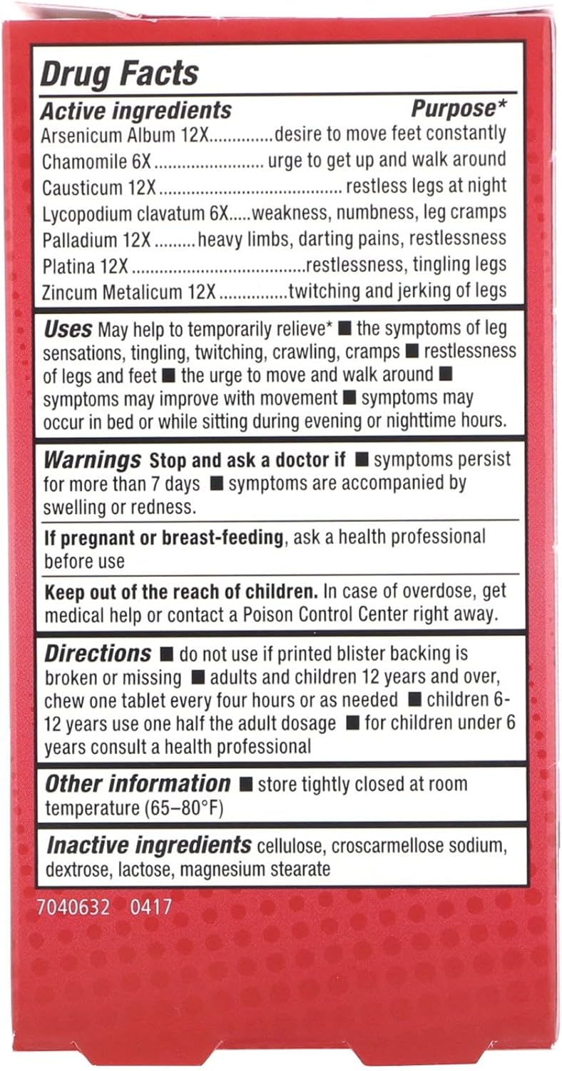 Natra Bio Restless Legs 60 Tablets H59100