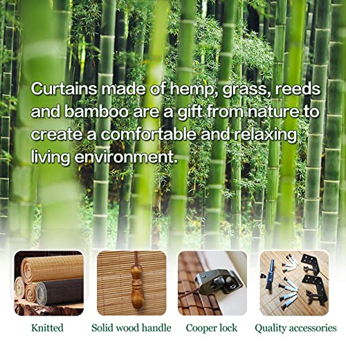 Sunbox Cordless Bamboo Roman Shades with Valance J2033