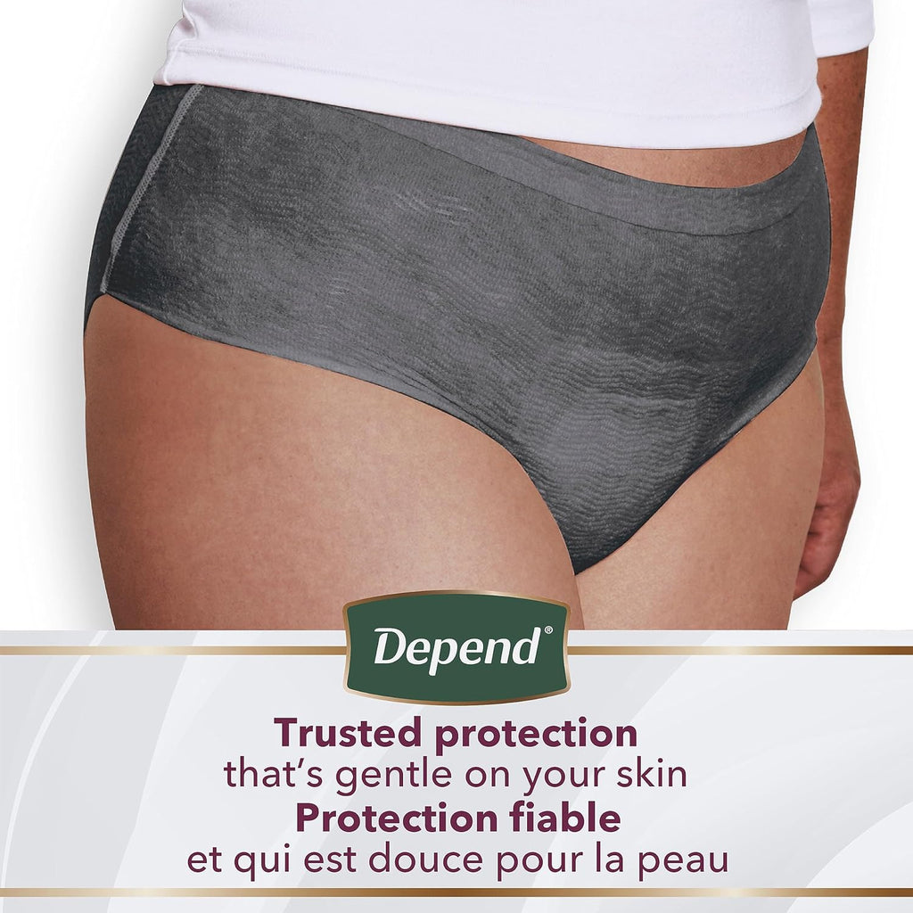 Depend Silhouette Maximum Absorbency Disposable Postpartum Underwear for Women, Pink, Medium O457