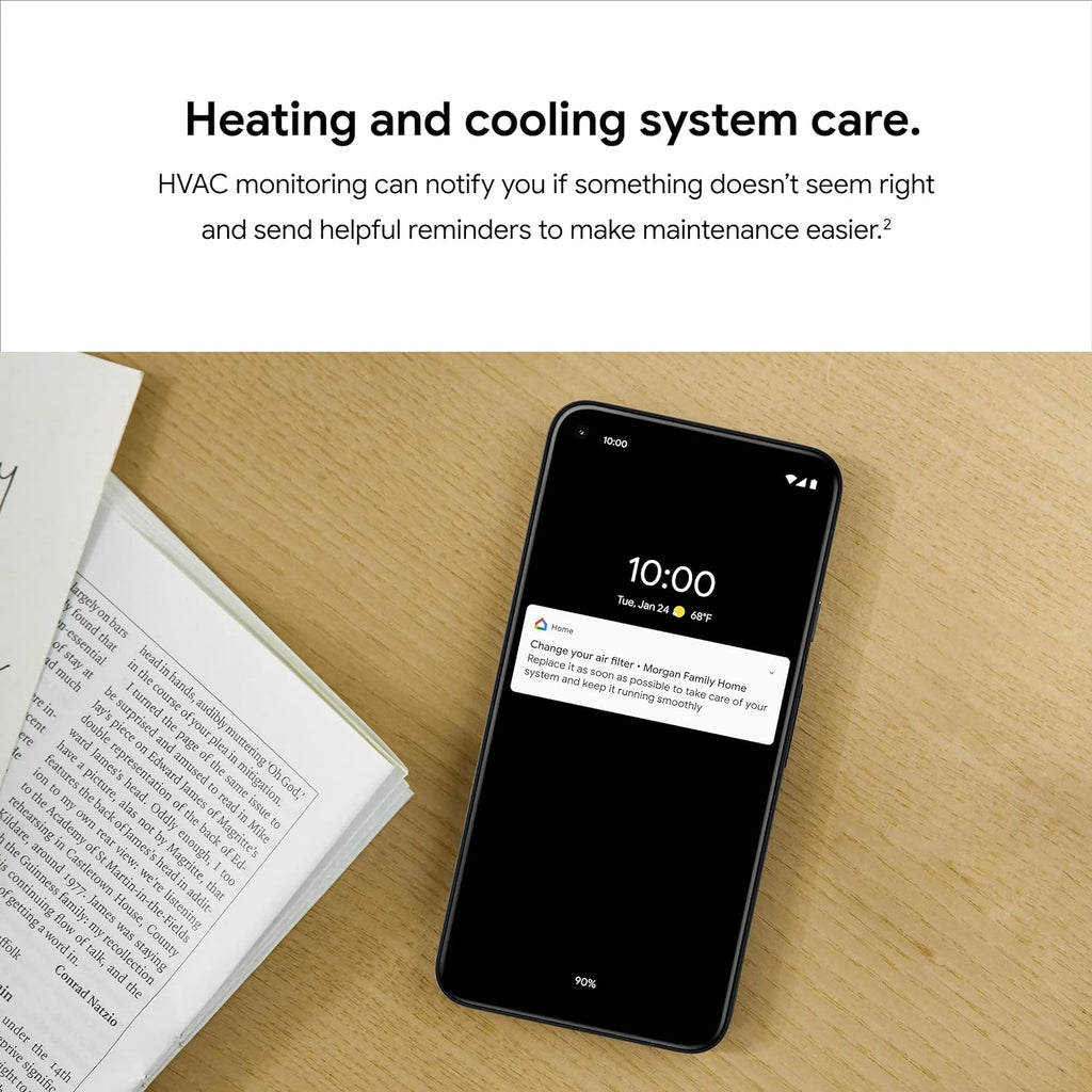 Google Nest Learning Thermostat 3rd Gen - Programmable Smart Thermostat for Home, Polished Steel A430597