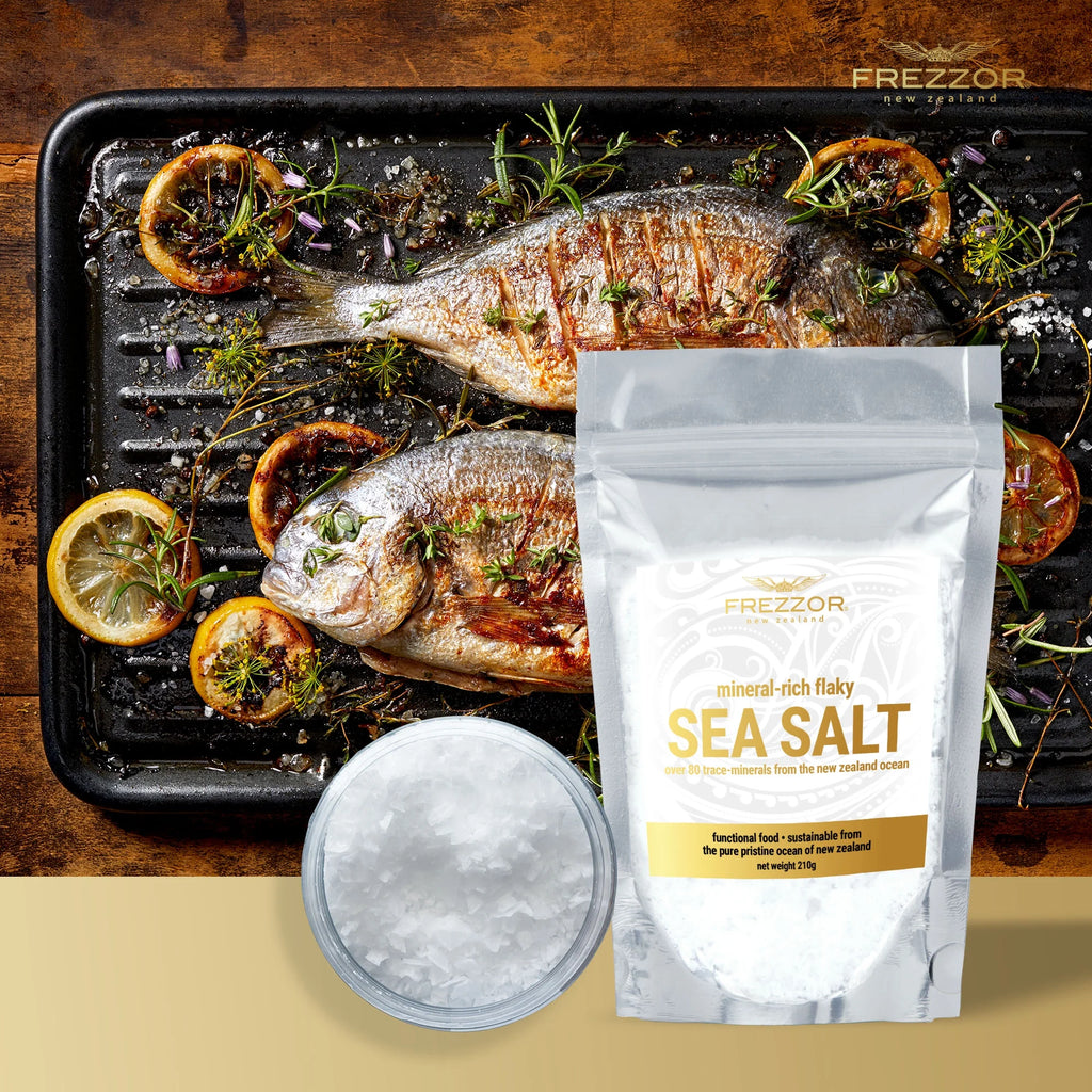 FREZZOR Mineral-Rich Flaky Sea Salt, 84 Minerals, 6-Pack, 44.4 Oz C99094