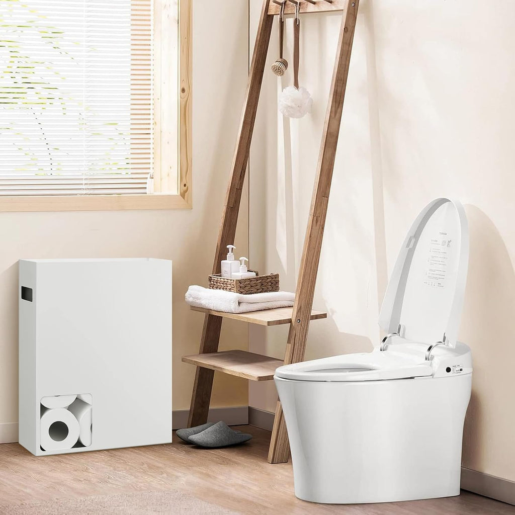 Toilet Paper Storage Organizer, 12 Rolls, White N589989