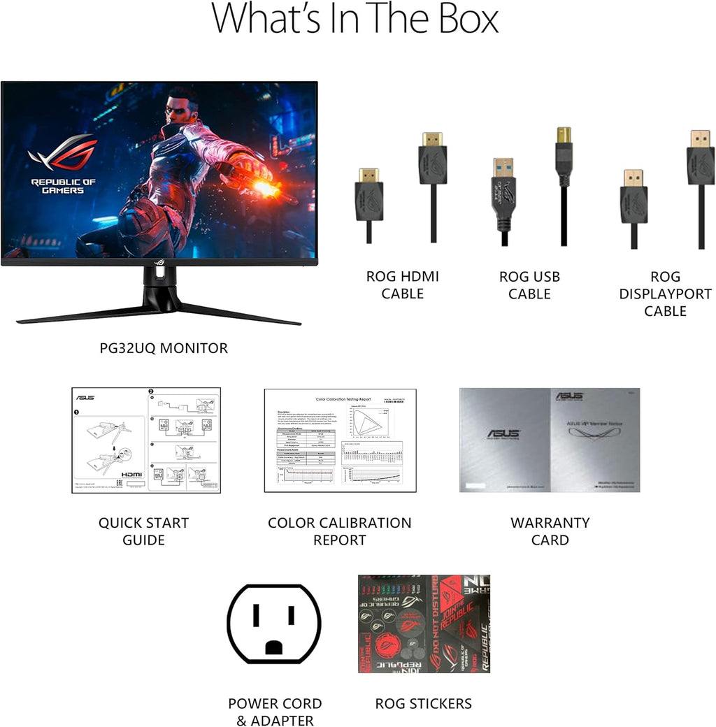 ASUS ROG Swift PG32UQ 32” 4K 144Hz Gaming Monitor T684842