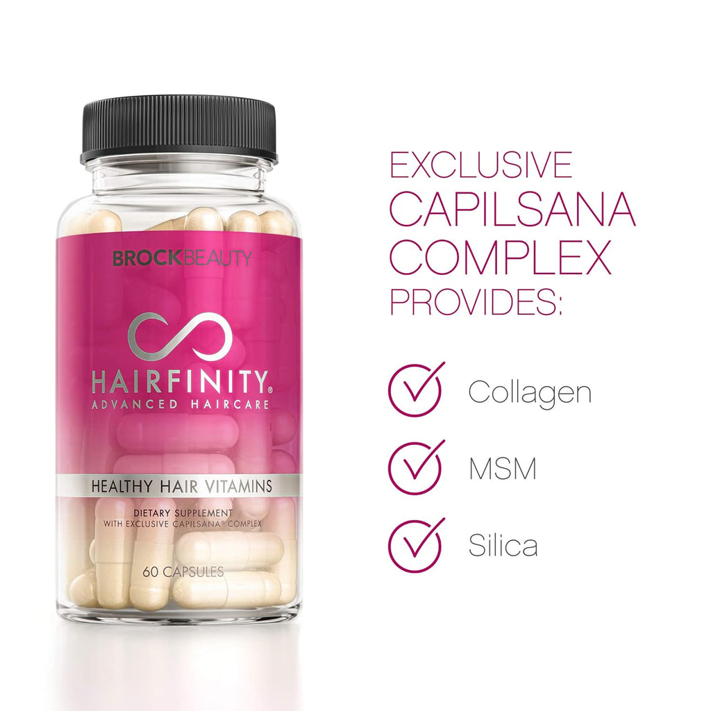 Hairfinity Hair Vitamins with Biotin and Amino Acids, Vegan, 60 Veggie Capsules P3692
