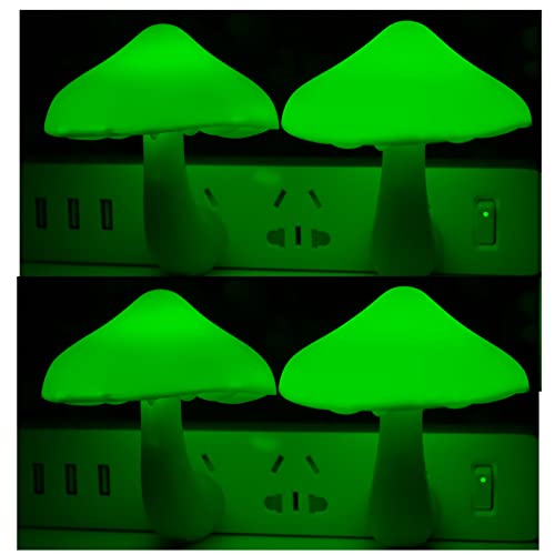 AUSAYE 4 Pack Plug in Mushroom LED Night Light for Bedroom R30736