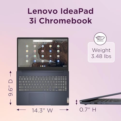 Lenovo IdeaPad 3i Chromebook 15.6" FHD, 8GB RAM, 128GB Storage, Chrome OS, Abyss Blue H951065