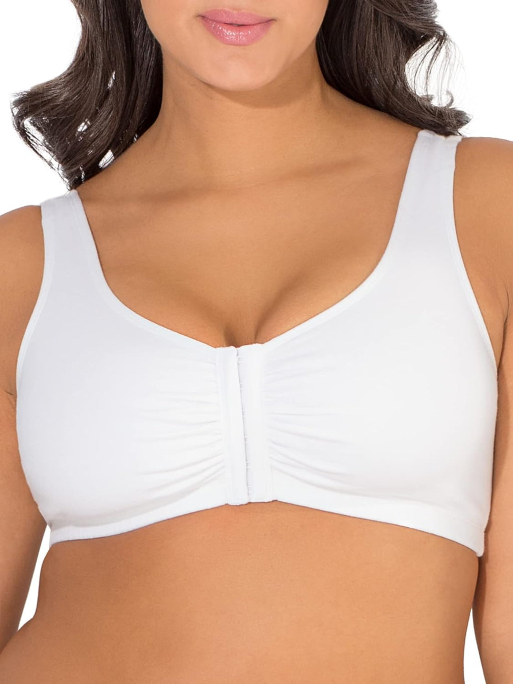 Fruit of the Loom Women's Front Close Builtup Sports Bra 2-Pack, 38 N4740