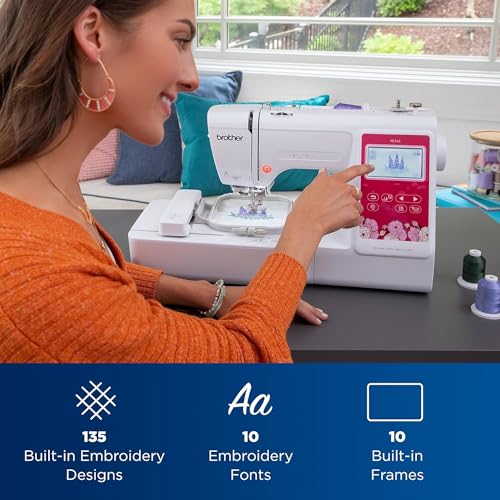 Brother PE545 Embroidery Machine with Wireless LAN and LCD Touchscreen O2843