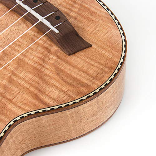 Kmise Soprano Ukulele 21 Inch Mahogany Starter Kit V365005