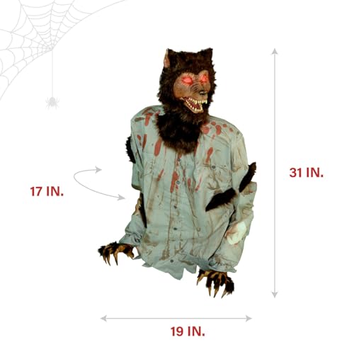 Haunted Hill Farm 5.9 ft Animatronic Lurching Woman by Tekky S393