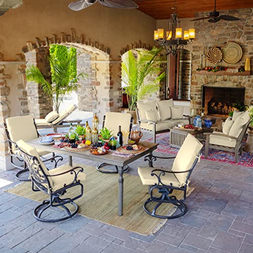 ARDEN Outdoor Dining Chair Cushion 20 x 20 in Weather-Proof Fade Resistant Sapphire Blue J523