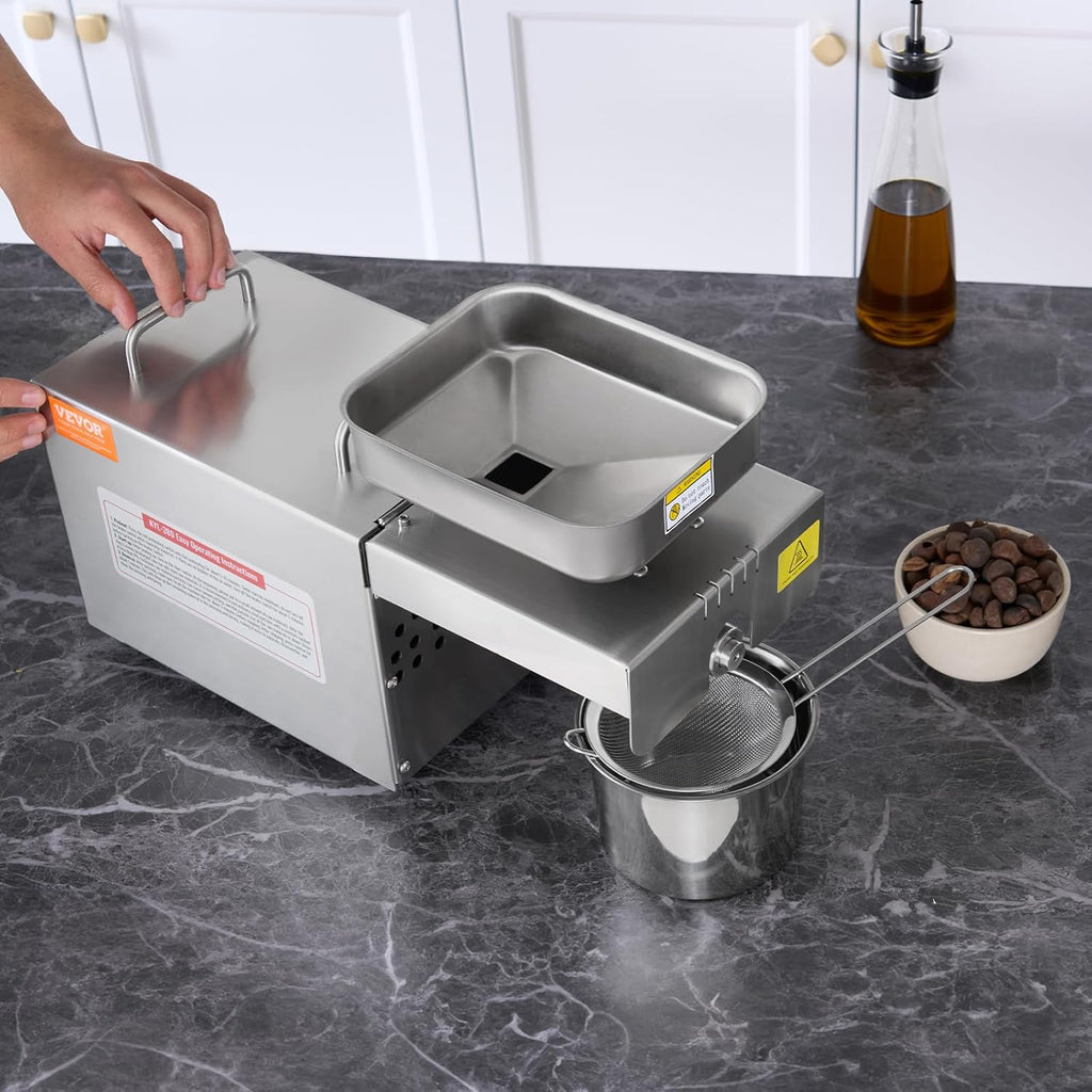 VEVOR Electric Oil Press Machine 700W Stainless Steel Oil Extractor D1175