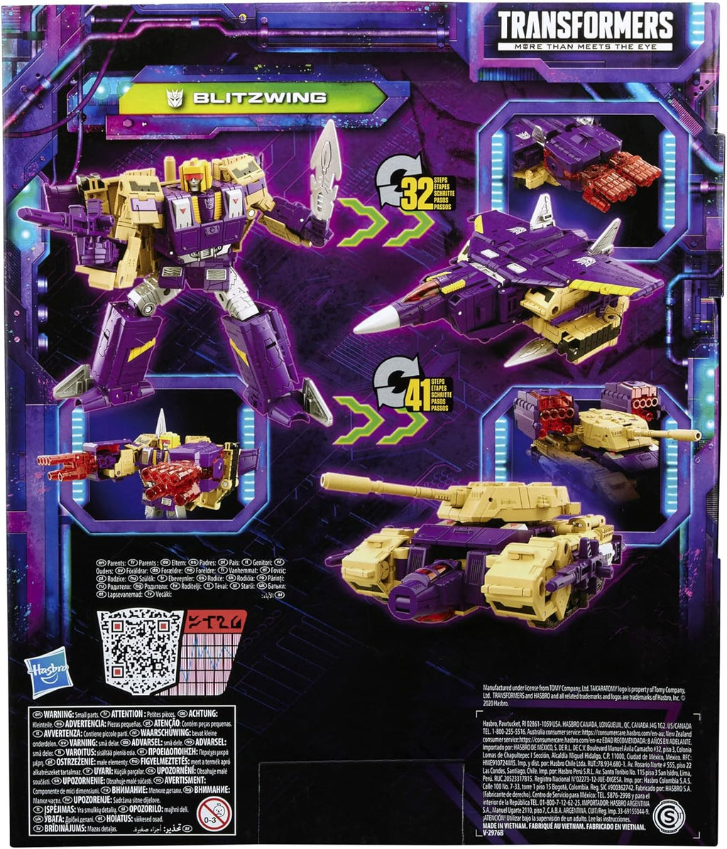 Transformers Generations Legacy Leader Blitzwing Triple Changer Action Figure 7-inch C747783