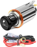 Car Cigarette Lighter with Cable,Car Cigarette Lighter Element Socket Plug Socket,12V Auto Cigarette Lighter with Eject Button,Cigarette Lighter Replacement Accessory Push Button