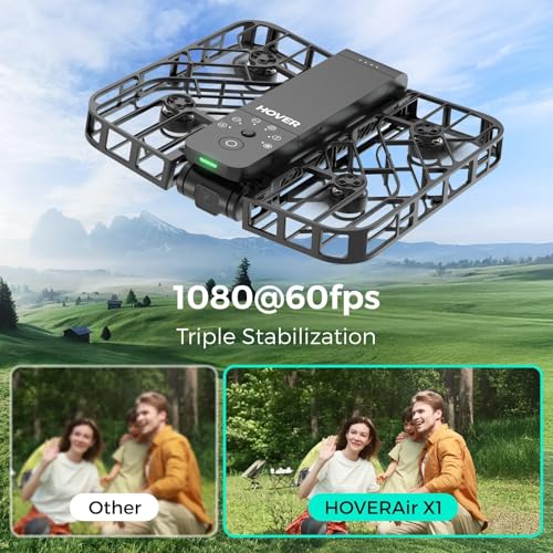 X1 Drone with Camera, Foldable Mini Drone, HDR Video Capture, Black L9453