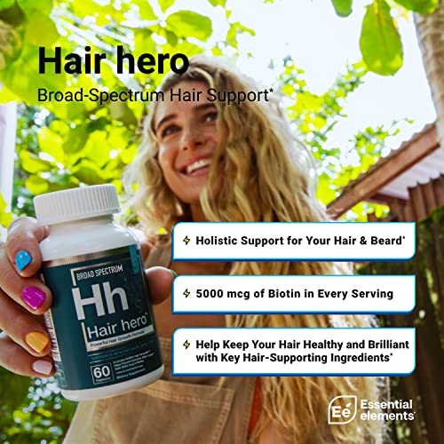 Essential Elements Hair Hero Hair Supplement with 5000 mcg Biotin V7945
