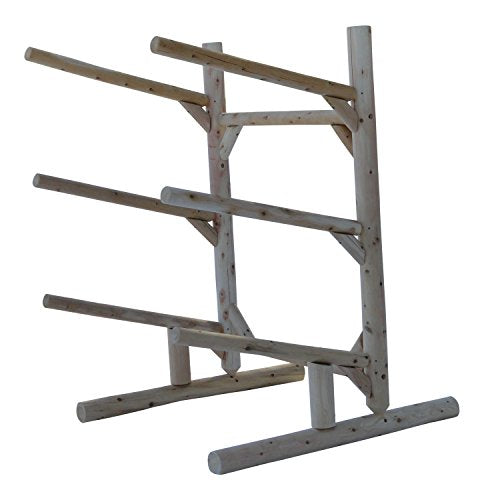3-Place One-Sided Kayak/Canoe Rack, Freestanding Kayak Storage Rack Kayak Racks for Outdoor Storage Surfboard Rack or SUP Storage Rack Canoe Storage Rack Paddle Board Rack