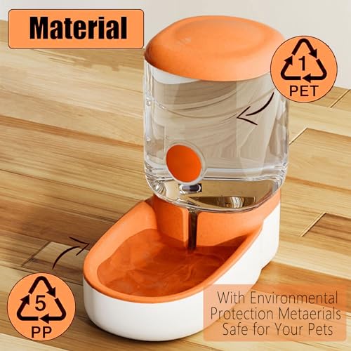 kathson Automatic Cat Water Dispenser 4L Gravity Dog Waterer Grey Y21018