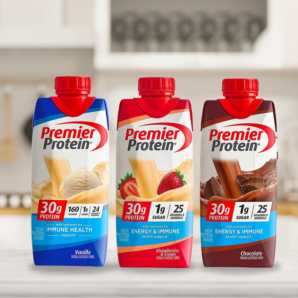 Premier Protein High Protein Shake Variety Pack, 11 Fl Oz, 12 Count Y795632