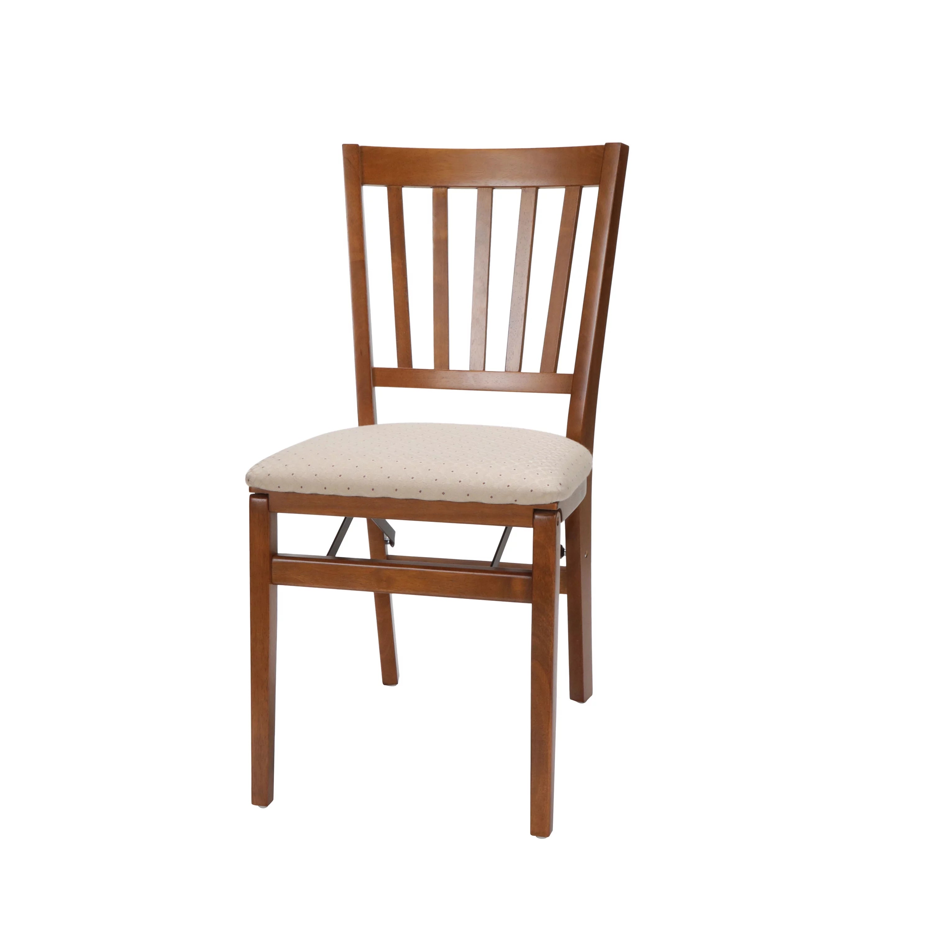 Stakmore School House Folding Hardwood Chair Fruitwood 2-Pack B163705