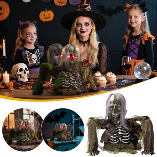 Animatronic Zombie Groundbreaker Halloween Decoration with Light and Sound J101875