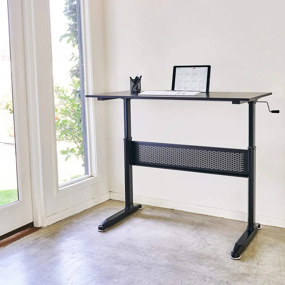Standing Desk Converter Height Adjustable Sit-Stand Desk for Dual Monitor Home Office Black 48" K856