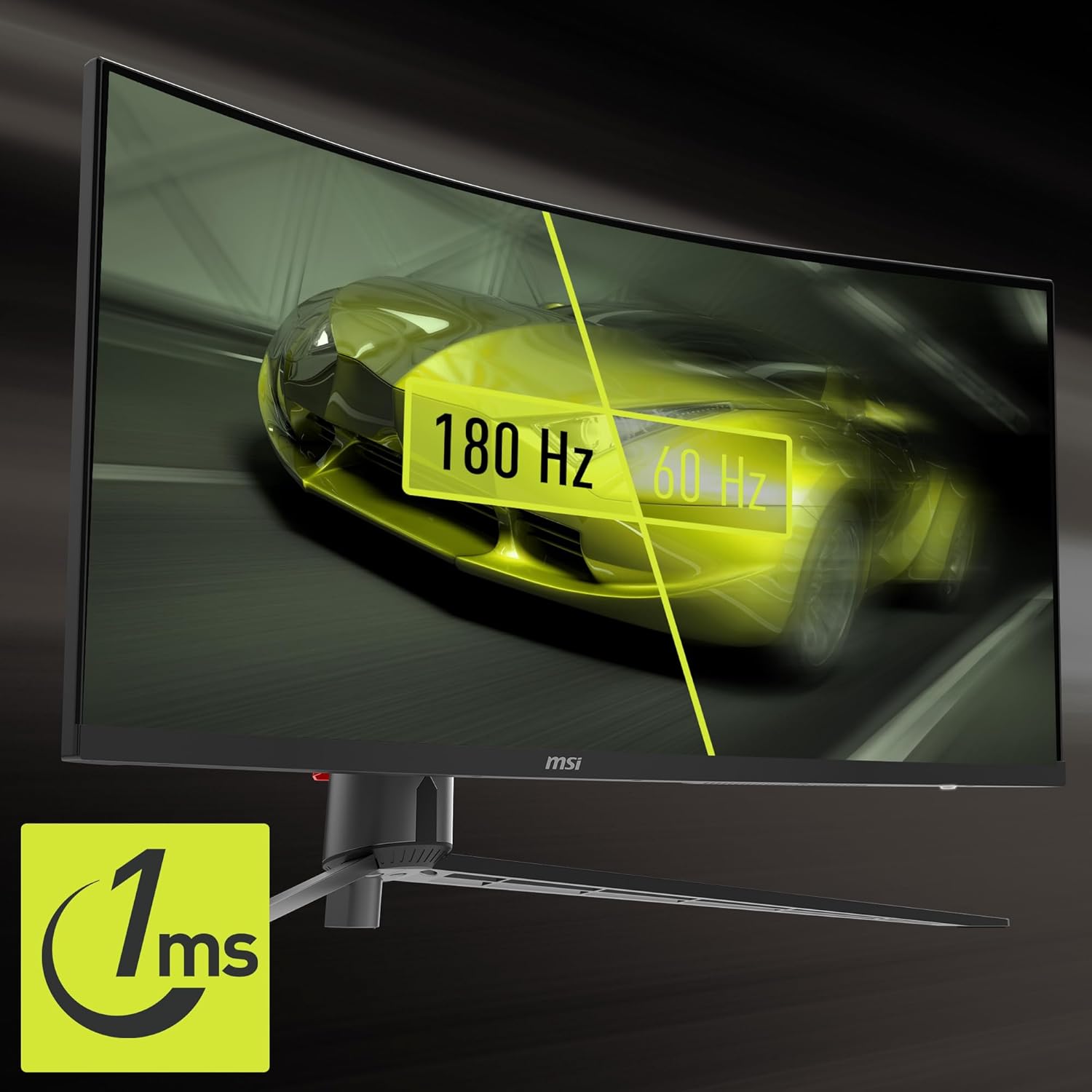 MSI MAG345CQR 34-inch UWQHD 180Hz Gaming Monitor, Black I989