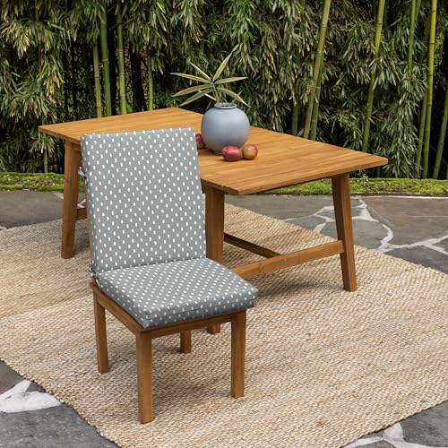 ARDEN Outdoor Dining Chair Cushion 20 x 20 in Weather-Proof Fade Resistant Sapphire Blue J523