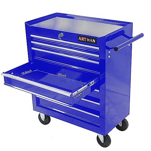 5-Drawer Rolling Tool Cart with Wheels, Black V51953