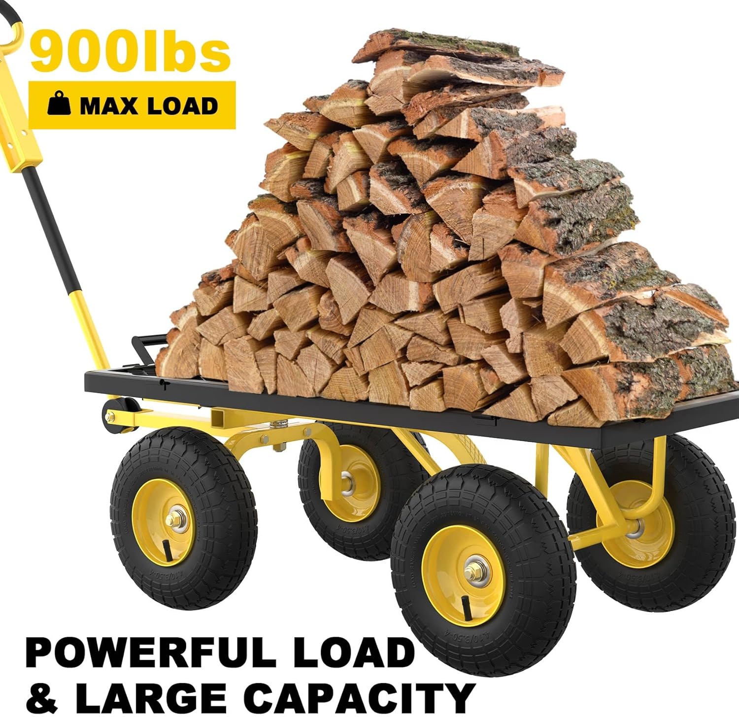 Heavy Duty 900 Lbs Capacity Mesh Steel Garden Dump Cart I542802