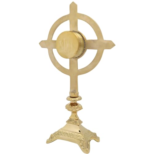 Needzo Brass Embossed Celtic Cross Reliquary, 13 x 8.75 Inches W5172