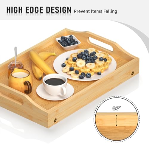 Bamboo Breakfast Bed Tray with Folding Legs D6004