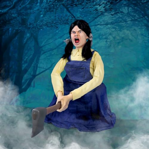 Haunted Hill Farm 5.9 ft Animatronic Lurching Woman by Tekky S393