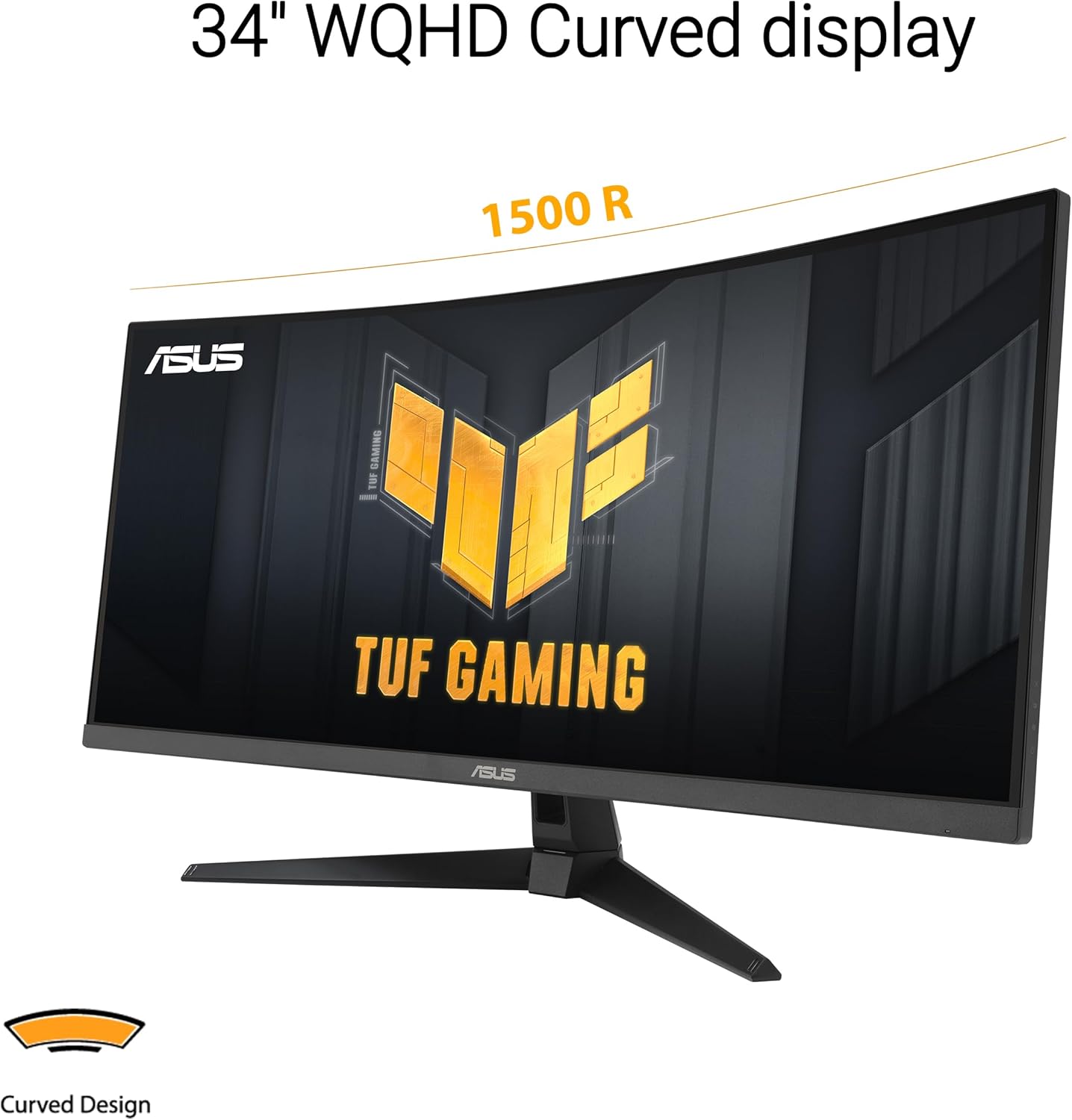 ASUS TUF Gaming 34” Ultra-Wide Curved Monitor (VG34VQ3B) – QHD 180Hz FreeSync H106919