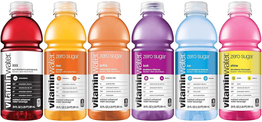 Vitamin Water ZERO Sugar Variety Pack, 20 fl oz Bottles, Pack of 12 Z878394