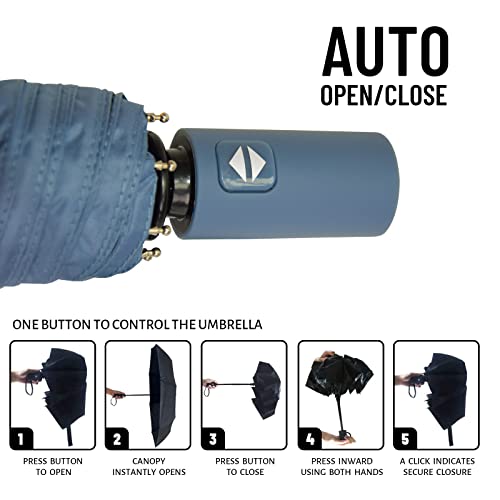 SY COMPACT Automatic Travel Umbrella Waterproof Folding U82885