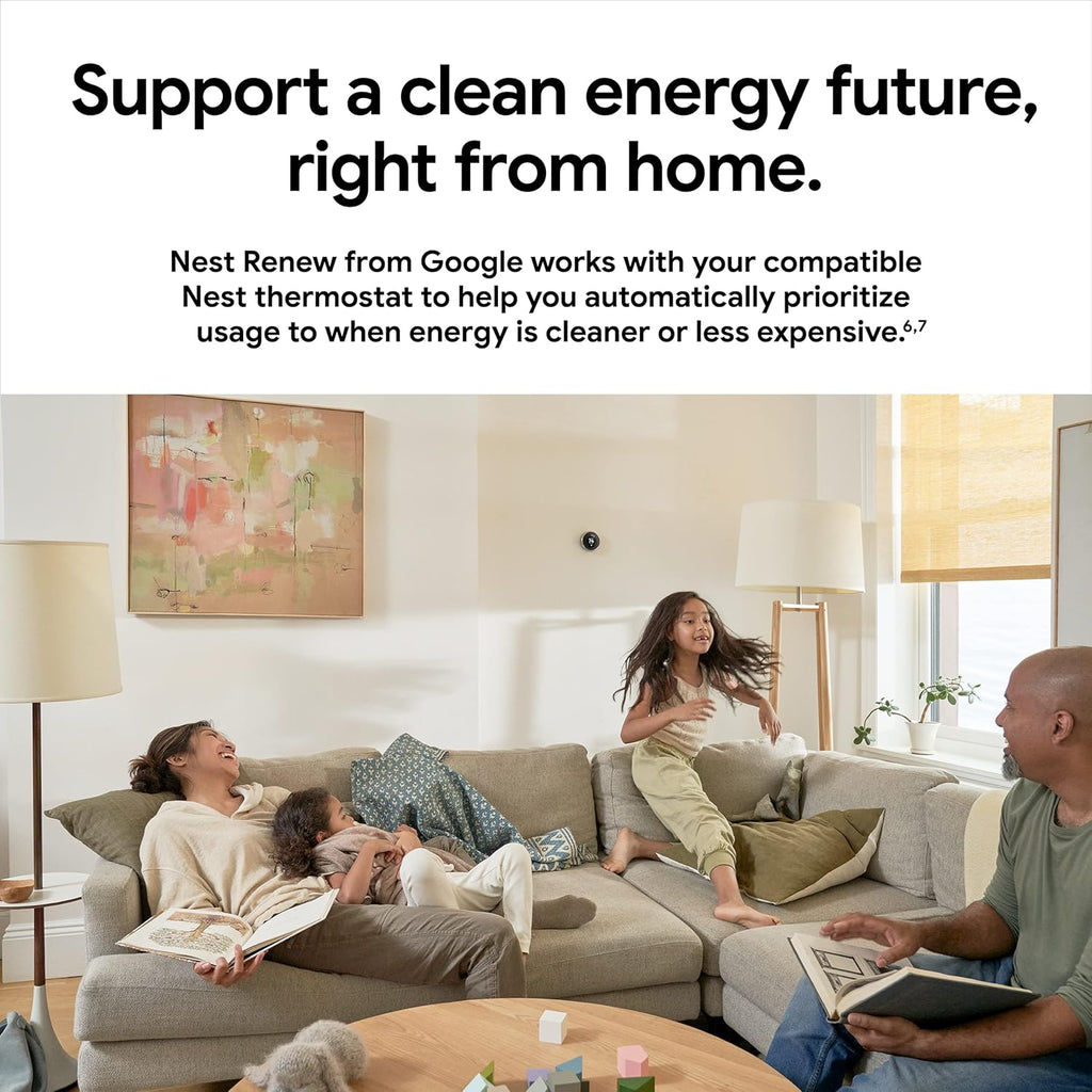Google Nest Learning Thermostat 3rd Gen - Programmable Smart Thermostat for Home, Polished Steel A430597