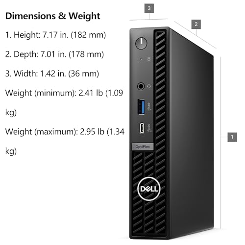 Dell OptiPlex 7020 MFF Business Desktop, 14th Gen Intel i5, 16GB RAM, 512GB SSD, Windows 11 Pro E9058
