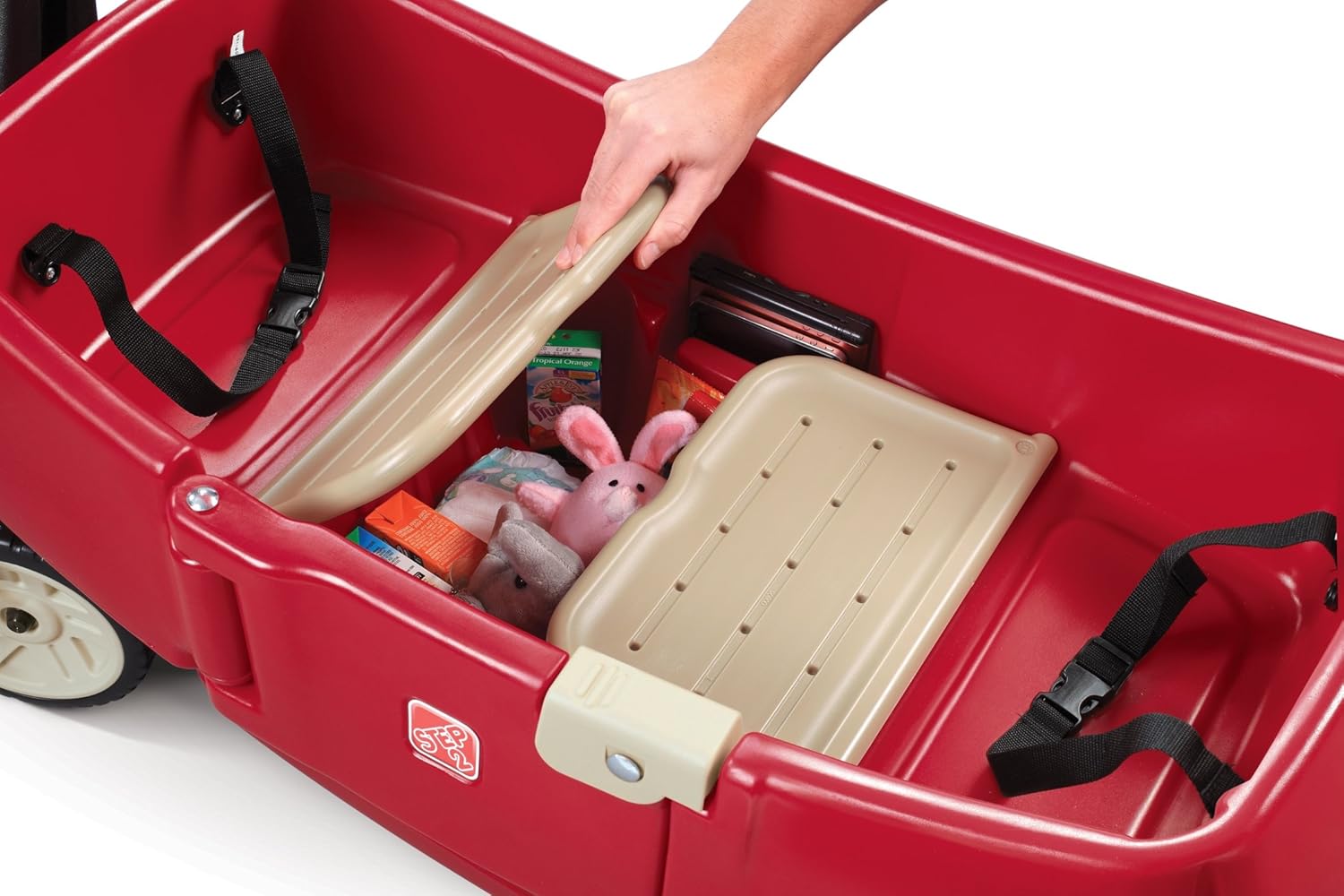 Step2 All Around Wagon for Kids with Whisper Wheels and Foldable Handle G6648