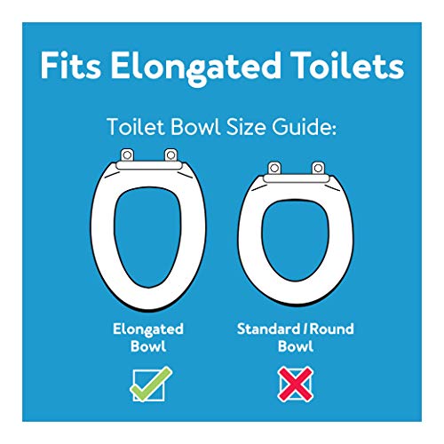 Carex 3.5 Inch Raised Toilet Seat with Arms for Elongated Toilets, White Y340582